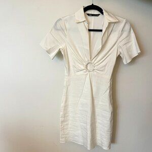 Zara White Mini Dress - XS